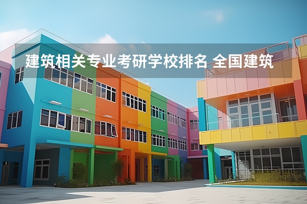 建筑相关专业考研学校排名 全国建筑学研究生院排名情况