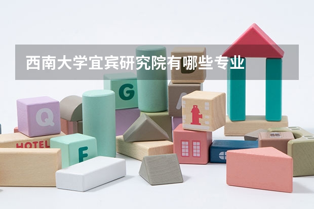西南大学宜宾研究院有哪些专业