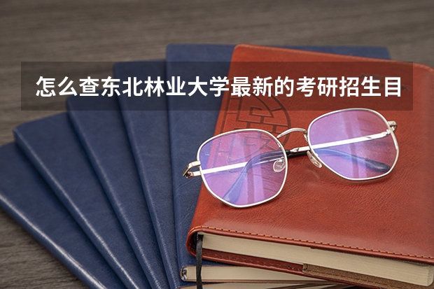 怎么查东北林业大学最新的考研招生目录