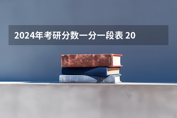 2024年考研分数一分一段表 2024年考研分数线