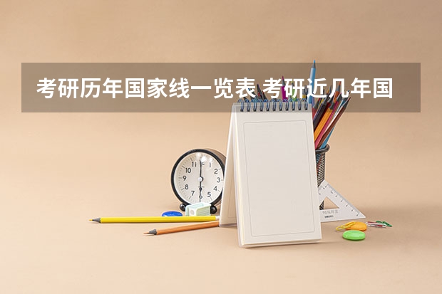 考研历年国家线一览表 考研近几年国家线