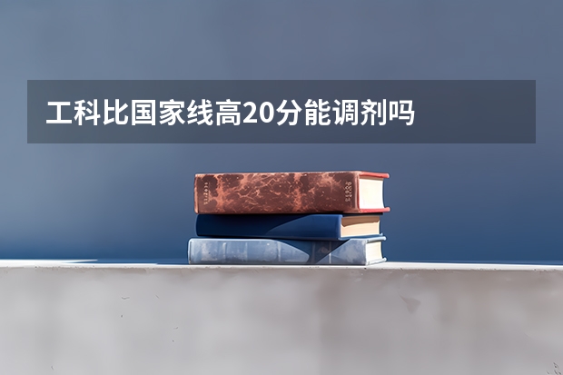 工科比国家线高20分能调剂吗