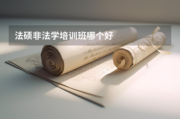 法硕非法学培训班哪个好