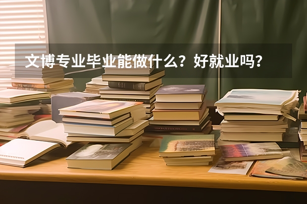 文博专业毕业能做什么?好就业吗?