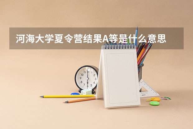 河海大学夏令营结果A等是什么意思