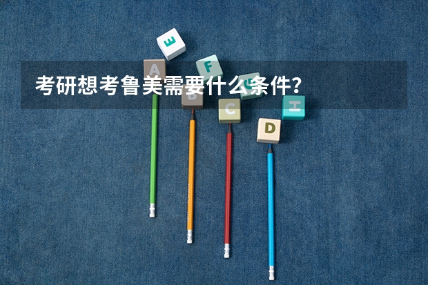 考研想考鲁美需要什么条件?