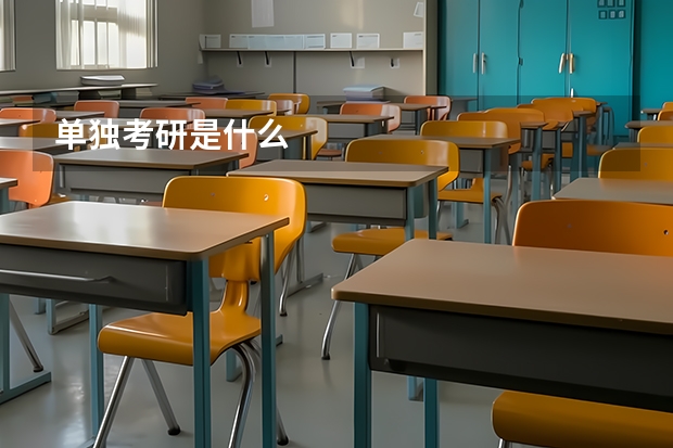 单独考研是什么