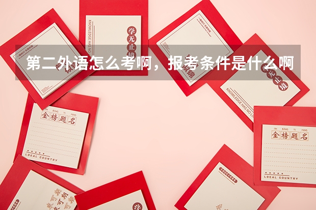 第二外语怎么考啊，报考条件是什么啊。只有外语专业才能考吗