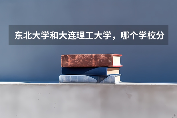 东北大学和大连理工大学，哪个学校分数线更高？