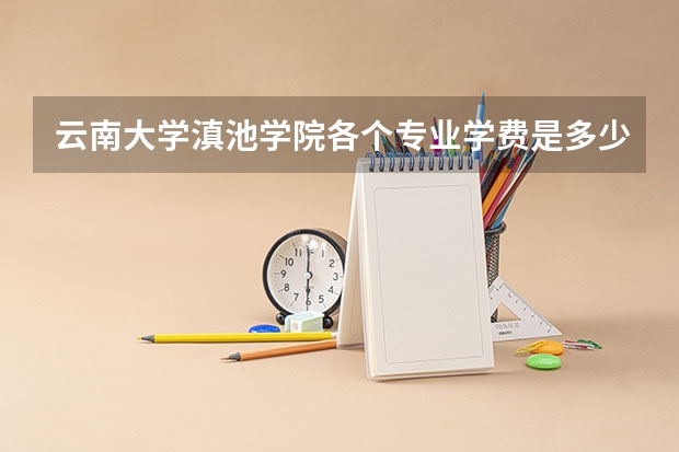 云南大学滇池学院各个专业学费是多少
