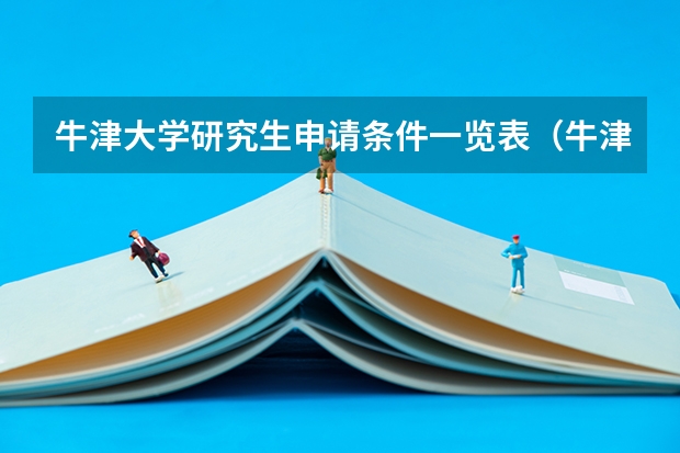 牛津大学研究生申请条件一览表（牛津大学研究生申请条件）