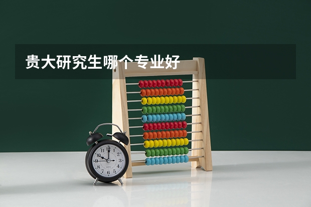 贵大研究生哪个专业好