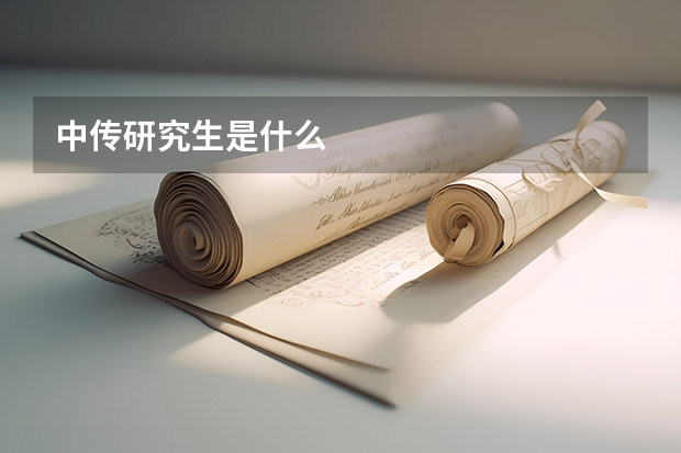 中传研究生是什么