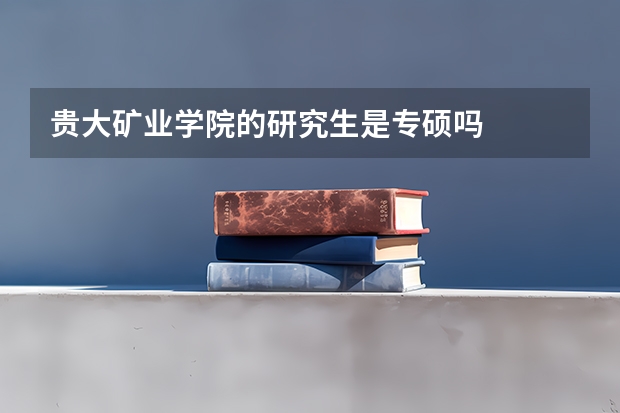 贵大矿业学院的研究生是专硕吗
