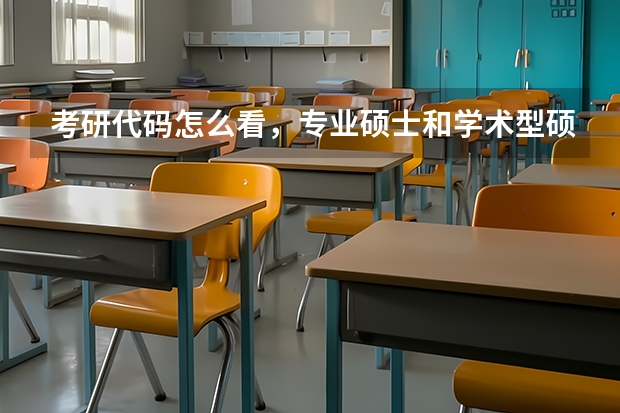 考研代码怎么看，专业硕士和学术型硕士吗？